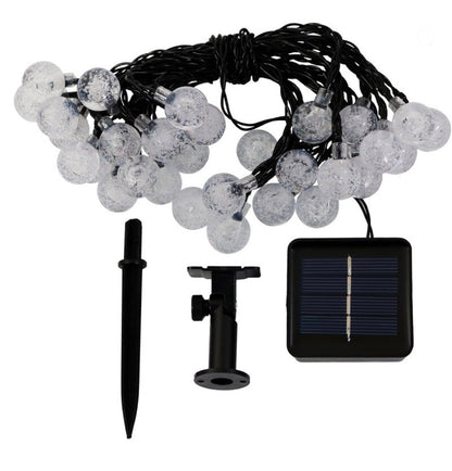 Lampe solaire Lighteme 50 LED, ampoules globe en cristal, étanche, 27 pieds