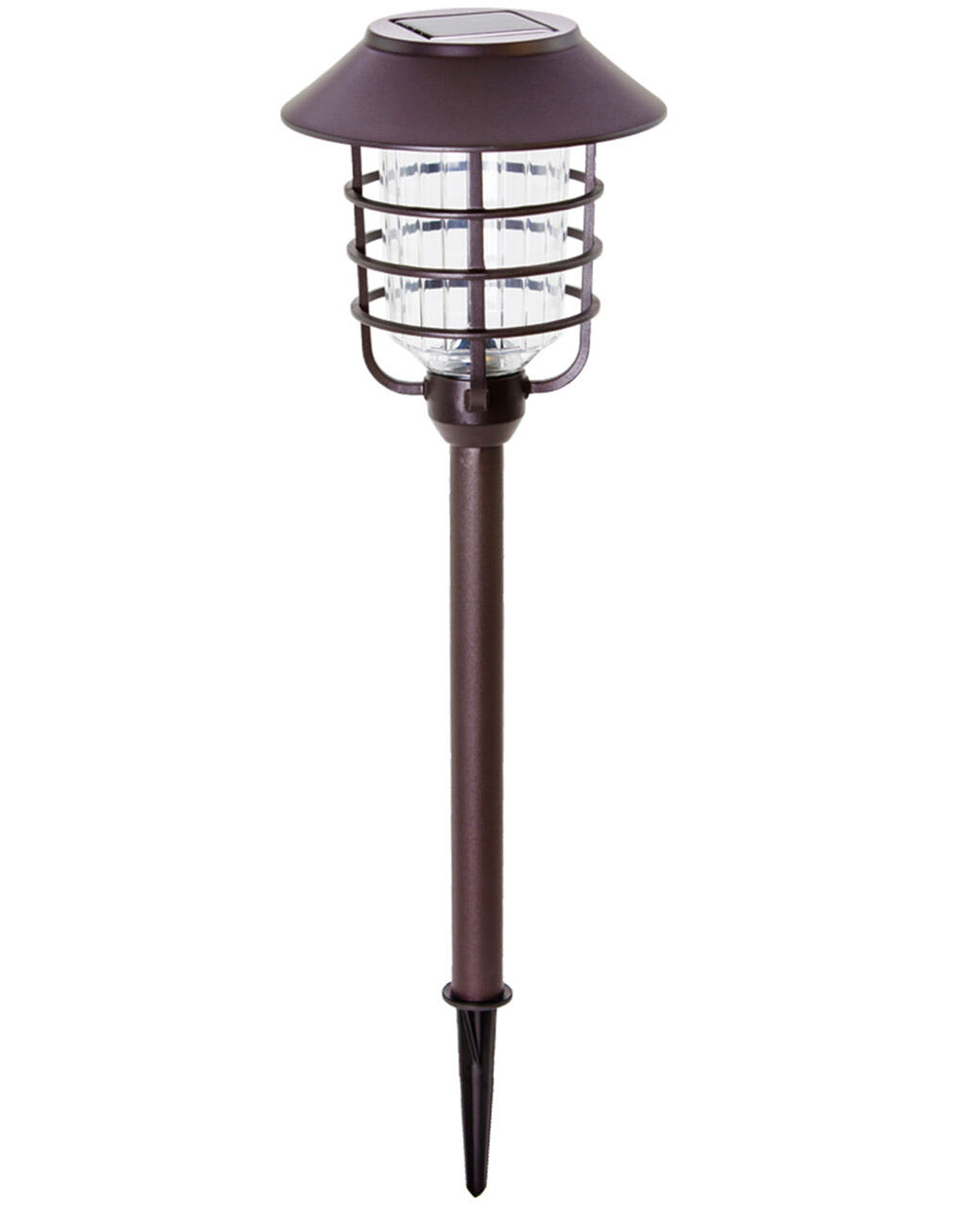 Lighteme LED 8 Piece Large Solar Pathway Lights Aluminum with glass-10 LM
