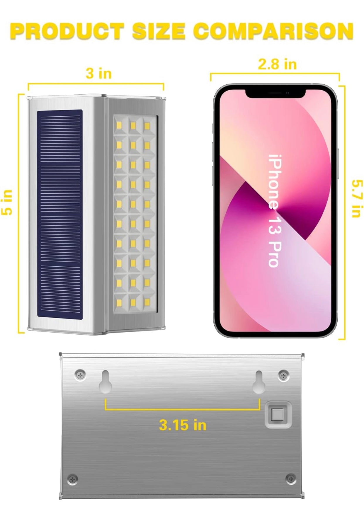Lot de 6 lampes solaires d'extérieur Lighteme à 30 LED en acier inoxydable pour terrasse et escaliers 