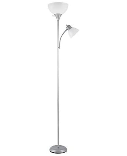 Lighteme – Hochhelle Deckenfluter-Stehleuchte mit 2 Leselampen und effizienter LED