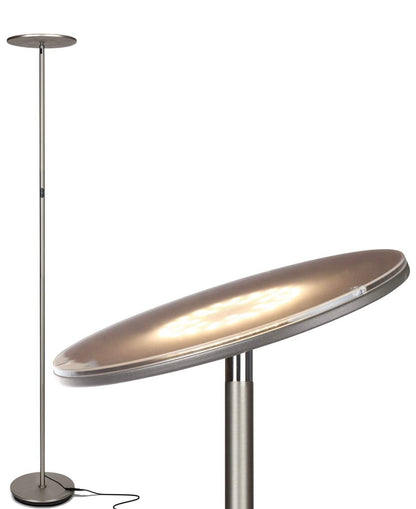 Lighteme Sky Moon LED-Torchiere-Stehlampe, superhell – hohe Lumenzahl für Wohnzimmer und Büros – dimmbar