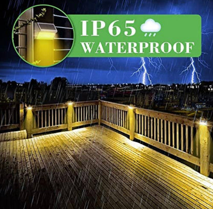 Lot de 6 lampes solaires d'extérieur Lighteme à 30 LED en acier inoxydable pour terrasse et escaliers 