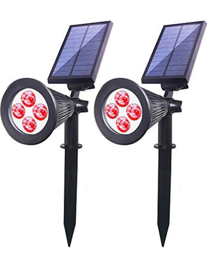 Spots solaires d'extérieur Lighteme, applique murale 2 en 1 étanche à énergie solaire, allumage/extinction automatique, lot de 4