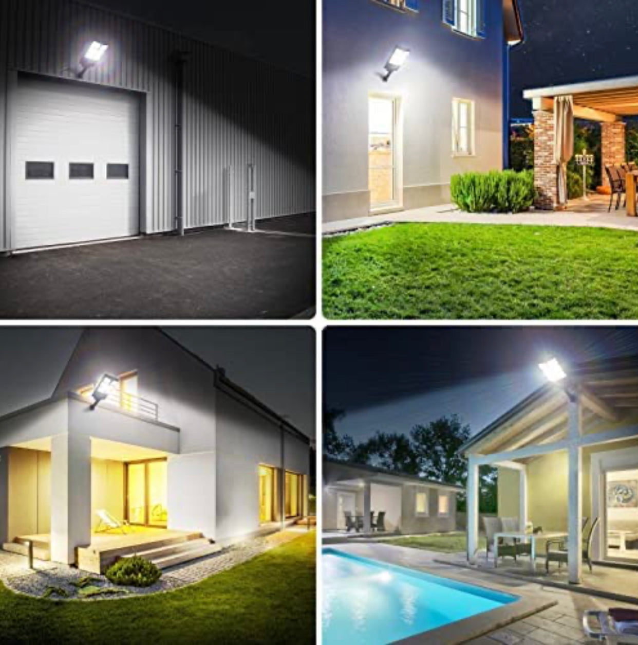 Lampes solaires Lighteme 150 W, 3 modes, applique murale solaire à LED avec détecteur de mouvement et télécommande, 8 000 lm