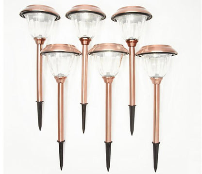 Lighteme LED Solar Pathway Lights New Model , 8-pack Powered