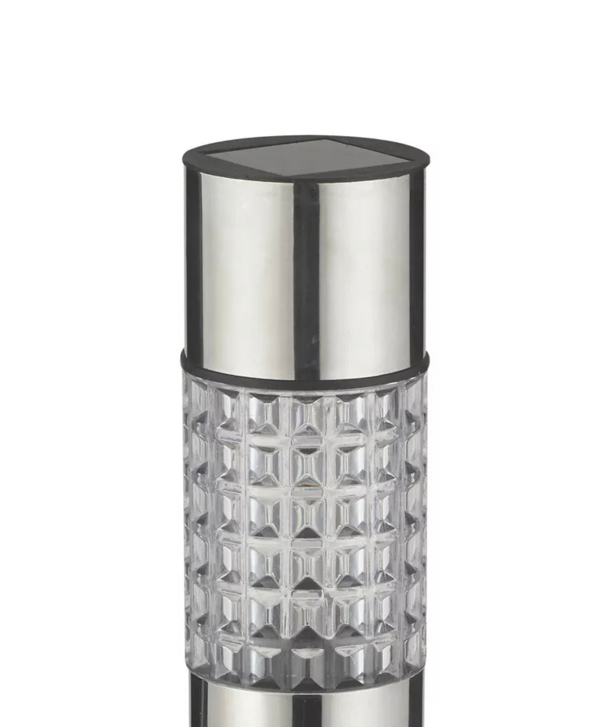 Lighteme Hampton Modern Stainless Steel Solar Powered LED Bollard Pathway  Light -15 Pack