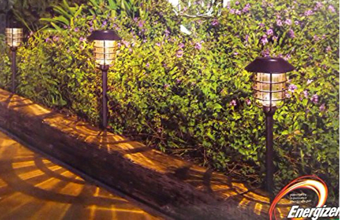 Lighteme Solar-LED-Wegeleuchten – Ölgeriebene Bronze, 4er-Pack