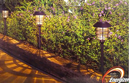 Lighteme Solar-LED-Wegeleuchten – Ölgeriebene Bronze, 4er-Pack