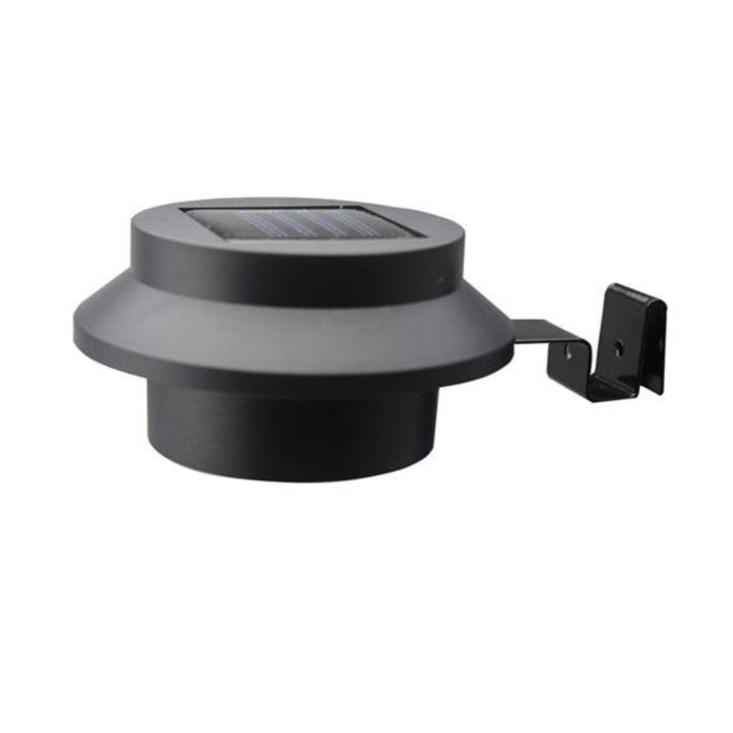 Lighteme Solarbetriebene LED-Zaunleuchte mit Pfostenkappe, 4er-Pack, Schwarz 