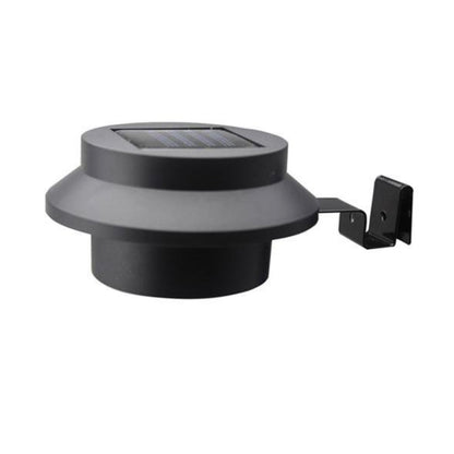 Lighteme Solarbetriebene LED-Zaunleuchte mit Pfostenkappe, 4er-Pack, Schwarz 
