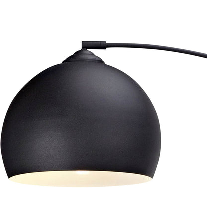 Lighteme Over The Couch Arc Floor Lamp with Globe Shade, Matches Your Living Room Decor - Standing Light Tall (4-Colors)