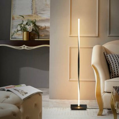 Lighteme Moderne LED-Stehleuchte für helle Beleuchtung im Wohnzimmer – 122 cm hoch, dimmbar