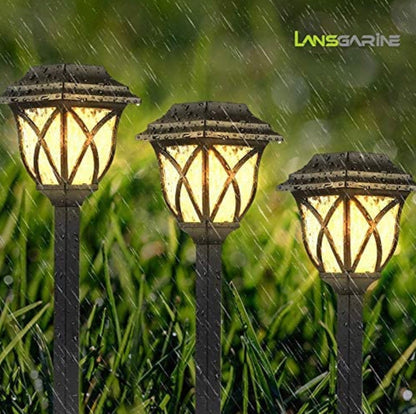 Lot de 8 lampes solaires LED Lighteme, grandes lampes d'extérieur rotatives jusqu'à 10 lumens 