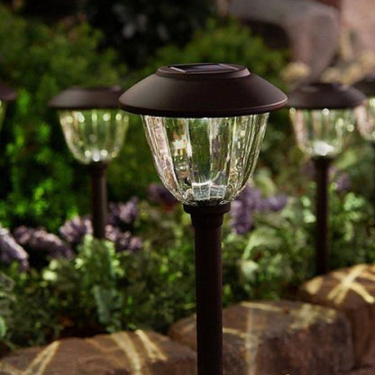 Lot de 10 lampes solaires LED Lighteme pour allées d'extérieur - 15 lumens