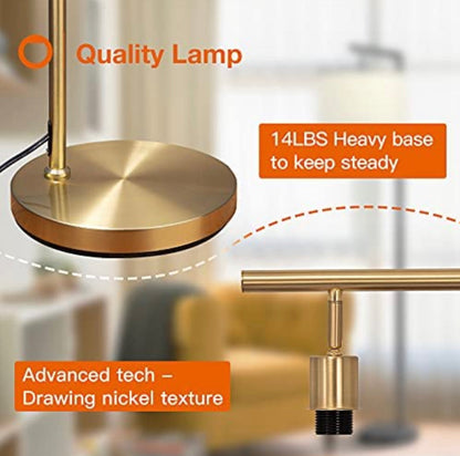 Lampadaire moderne Lighteme, lampe sur pied classique, lampe de lecture sur pied pour chambre à coucher, salon avec ampoule LED