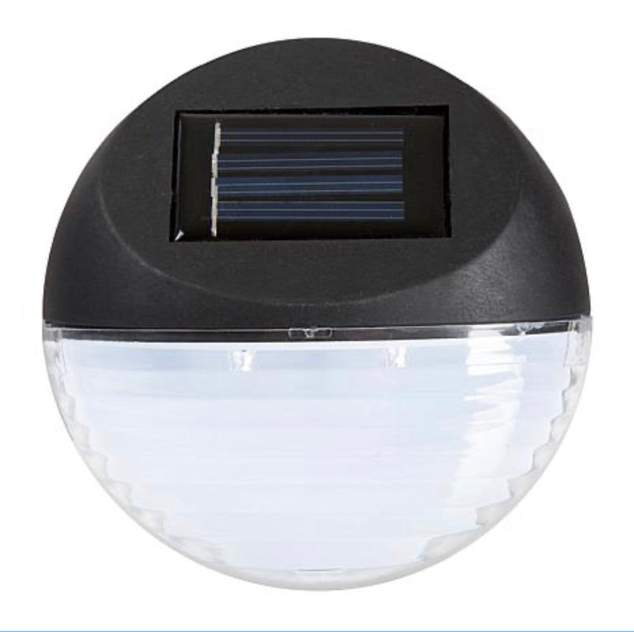 Lighteme Schwarzes Deck Solarbetriebenes LED-Arbeitslicht, 4er-Pack