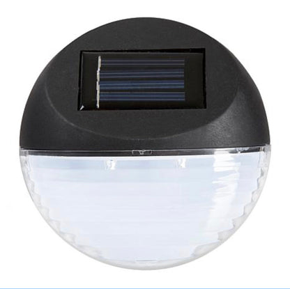 Lighteme Schwarzes Deck Solarbetriebenes LED-Arbeitslicht, 4er-Pack