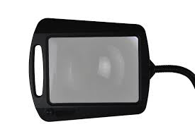 Lighteme 8X10 - Lampe loupe pleine page - Loupe mains libres avec lumière LED brillante pour la lecture - Col de cygne flexible pour maintenir la position 