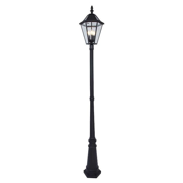 Lampadaire solaire d'extérieur à LED Lighteme, 300 lumens, 228 cm de hauteur
