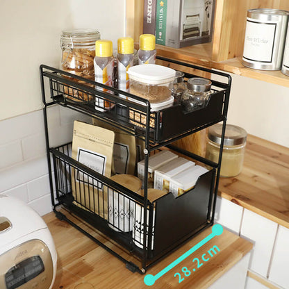 Lighteme Household Kitchen Storage Iron Rack