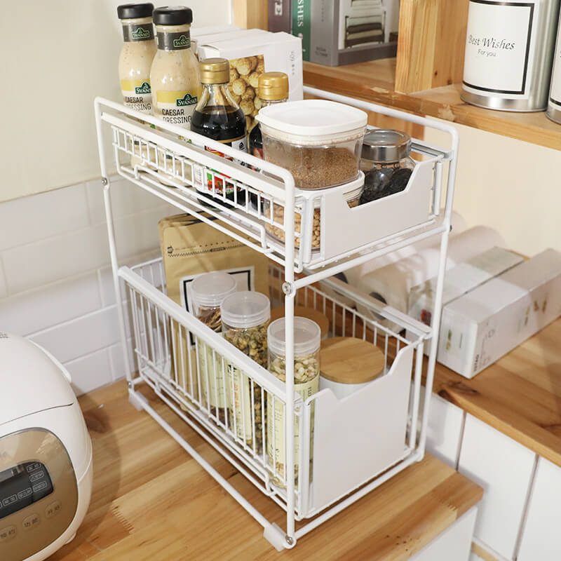 Lighteme Household Kitchen Storage Iron Rack