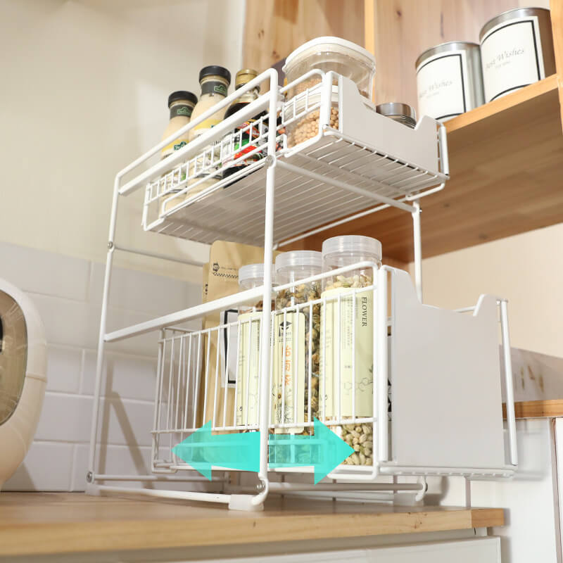 Lighteme Household Kitchen Storage Iron Rack