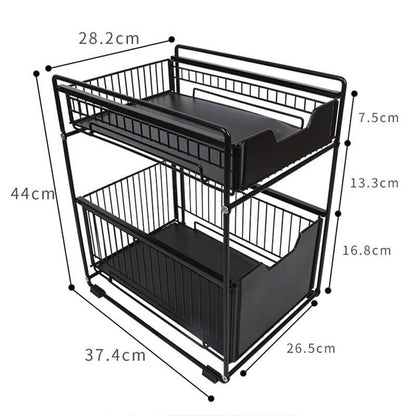 Lighteme Household Kitchen Storage Iron Rack