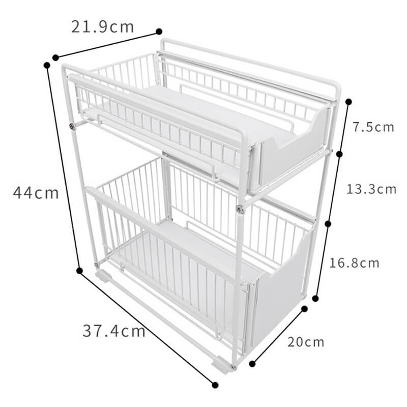 Lighteme Household Kitchen Storage Iron Rack