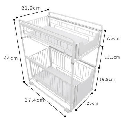 Lighteme Household Kitchen Storage Iron Rack