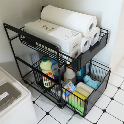 Lighteme Household Kitchen Storage Iron Rack