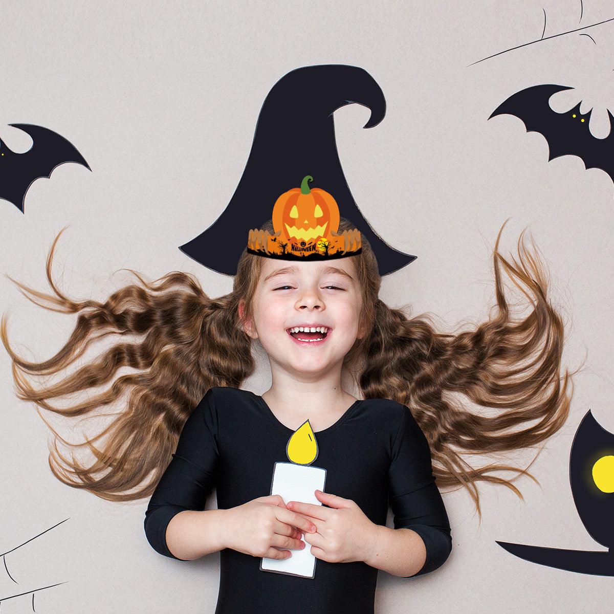 Ensemble de 6 chapeaux ou bandeaux en papier pour Halloween Lighteme