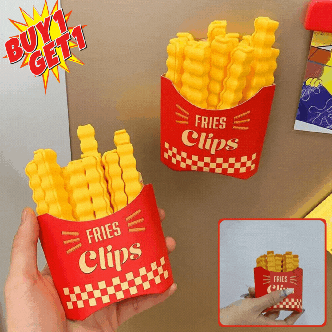 Lighteme Pommes-Frites-Verschlussclips für Snackbeutel | 1 KAUFEN, 1 GRATIS ERHALTEN