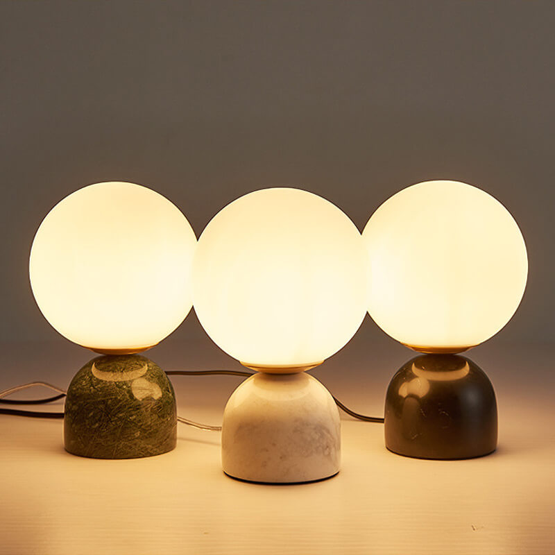 Lighteme Marmorkugel-Tischlampe