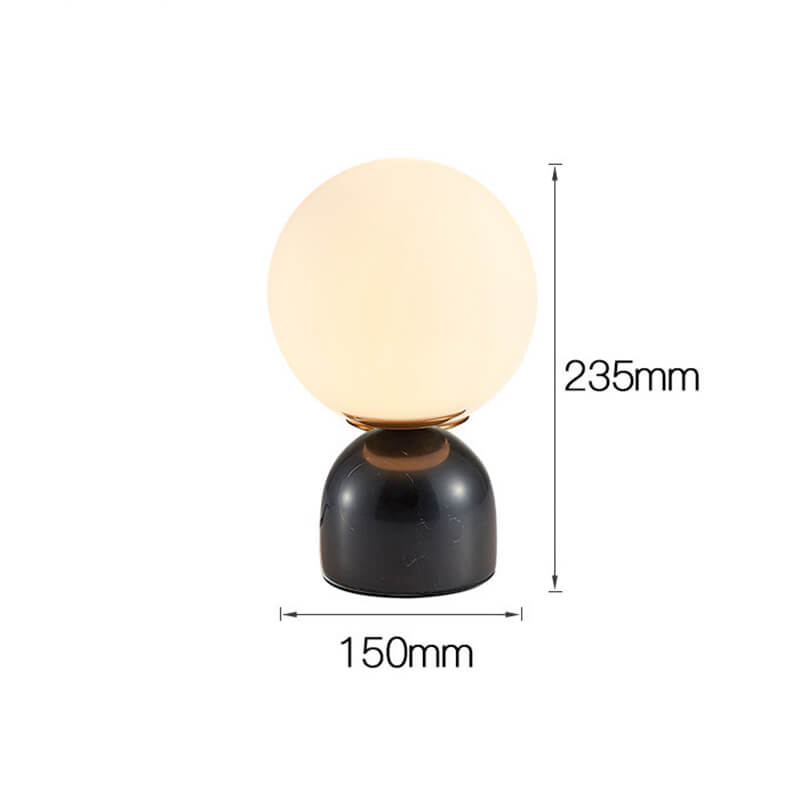 Lighteme Marmorkugel-Tischlampe
