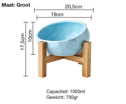 Gamelle en céramique pour animaux de compagnie de style nordique Lighteme