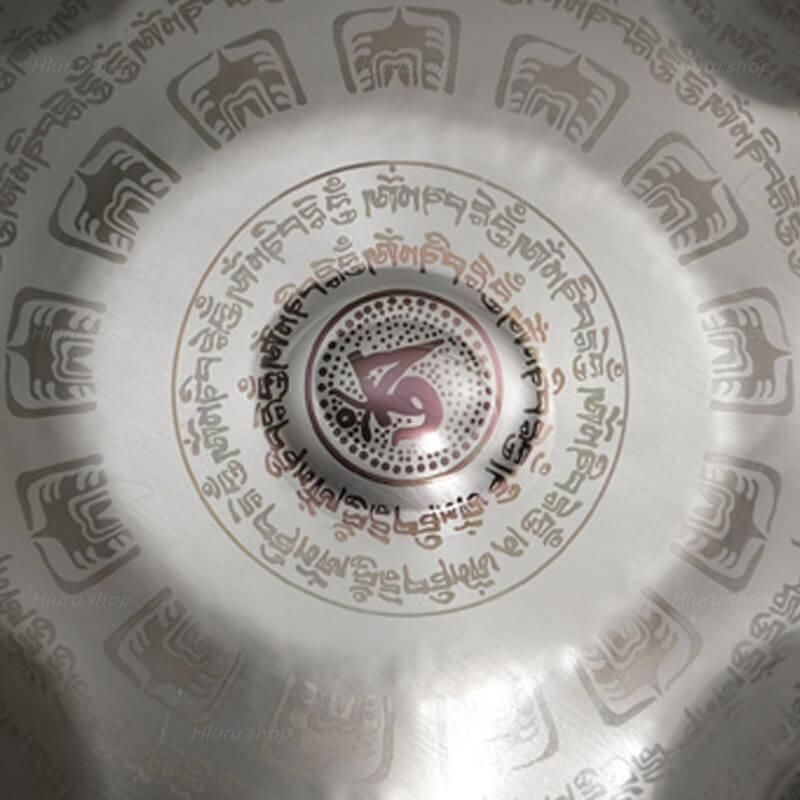 Sanskrit Handpan F3 personnalisé 22 pouces 14(12+2) notes en acier inoxydable/acier nitruré Hang Drum à Vendre