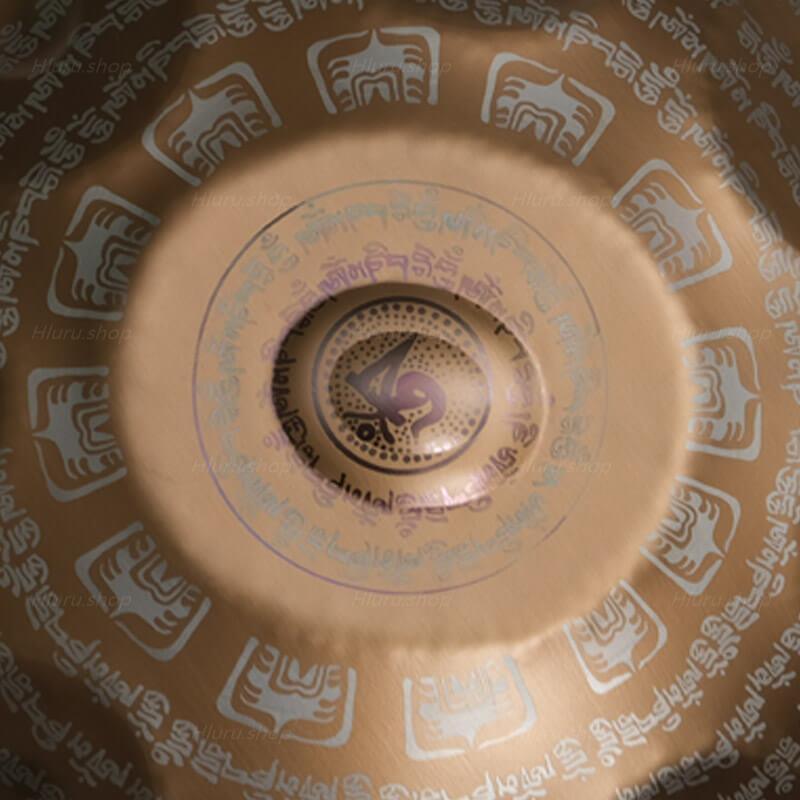 Sanskrit Handpan F3 personnalisé 22 pouces 14(12+2) notes en acier inoxydable/acier nitruré Hang Drum à Vendre
