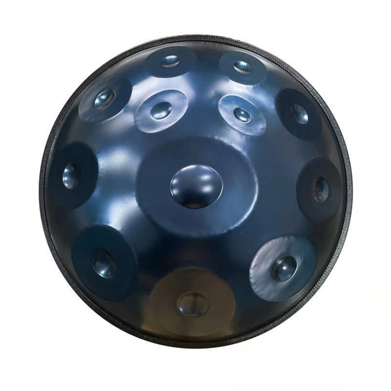 Lighteme Maßgeschneiderte Handpan 22 Zoll 14(12+2) Noten F3 Schlaginstrument aus nitriertem Stahl