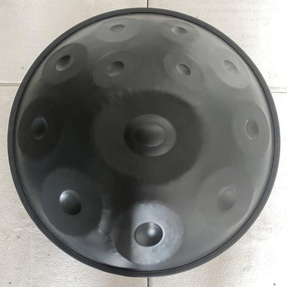Lighteme Maßgeschneiderte Handpan 22 Zoll 14(12+2) Noten F3 Schlaginstrument aus nitriertem Stahl