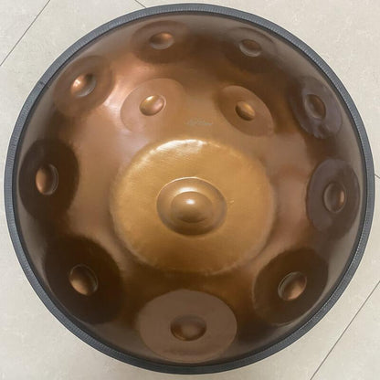 MiSoundofNature Custom Handpan Drum 22 Inch 14(12+2) Notes F3 Stainless Steel Percussion Instrument