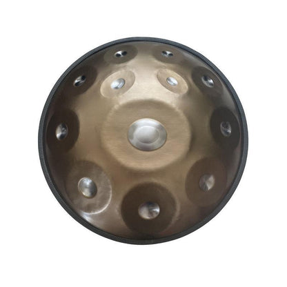 MiSoundofNature Custom King F3 22 Inch 14(12+2) Notes Stainless Steel / Nitride Steel Handpan Drum