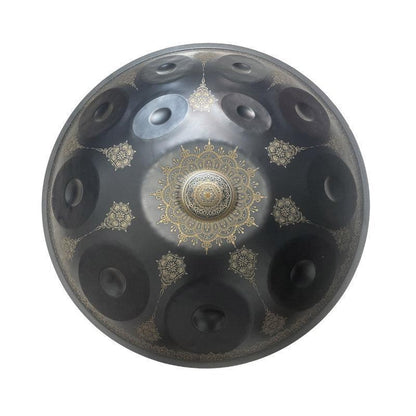Royal Garden Hand Pan personnalisé F3 22 pouces (12 + 2) notes en acier inoxydable/acier nitruré Handpan Drum