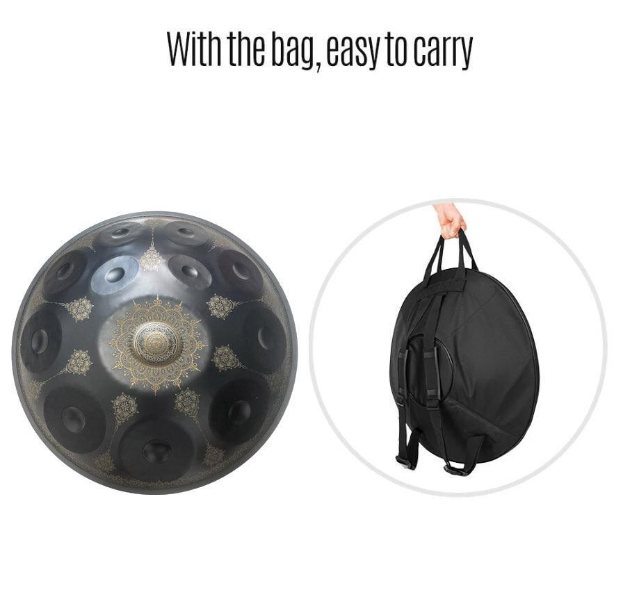 Royal Garden Hand Pan personnalisé F3 22 pouces (12 + 2) notes en acier inoxydable/acier nitruré Handpan Drum