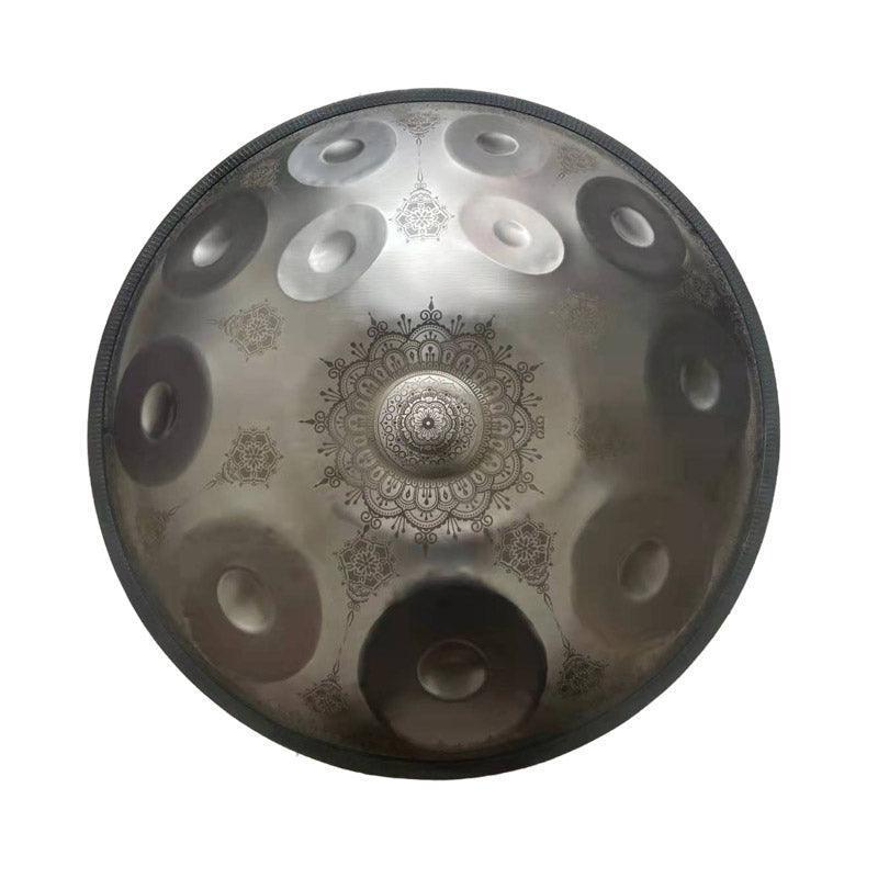 Royal Garden Hand Pan personnalisé F3 22 pouces (12 + 2) notes en acier inoxydable/acier nitruré Handpan Drum