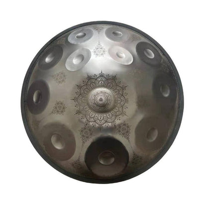 Royal Garden Hand Pan personnalisé F3 22 pouces (12 + 2) notes en acier inoxydable/acier nitruré Handpan Drum