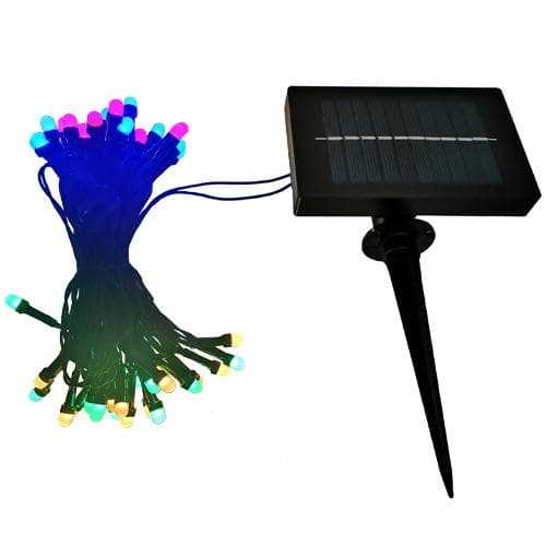 Lighteme Mehrfarbige LED-Solar-Weihnachtslichterkette