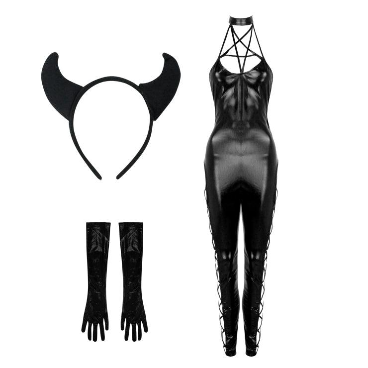 Costume de catsuit licou pentagramme Halloween Lighteme