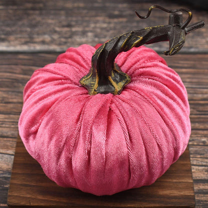 Mini citrouilles d'Halloween en velours Lighteme