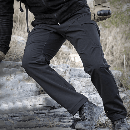 Lighteme Softshell wasserdichte taktische Hose für den Winter Schwarz
