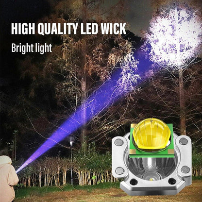 Lighteme Superhelle LED-Taschenlampe mit Sicherheitshammer